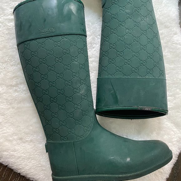 Gucci Selva Rubber Rainboots - Picture 1 of 5